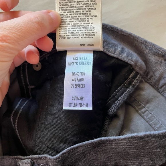 Citizens Of Humanity Charcoal Velvet Georgia Bootcut Flare Pants - Picture 12 of 16